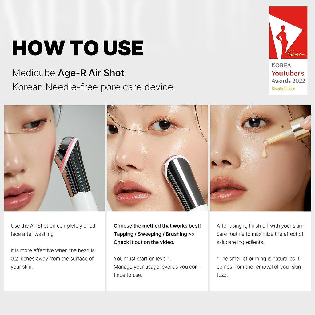 Transform Your Skin with the Age-R ATS Air Shot - The Ultimate Microneedling Pore Tightening Device for Exquisite Absorption, Refined Pores, and Silky Smooth Texture!